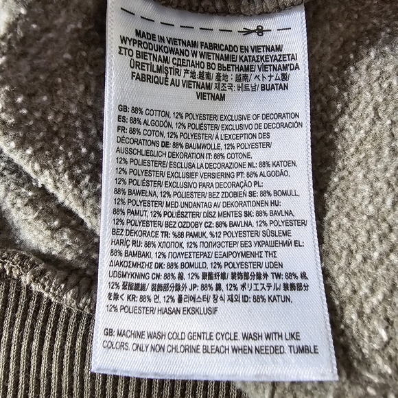 Vans Camo hoodie women's crop boxy medium skater surf - Picture 6 of 6